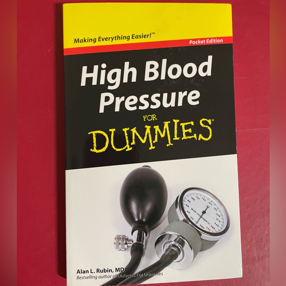 📚BOOK: High Blood Pressure For Dummies By Alan L Rubin